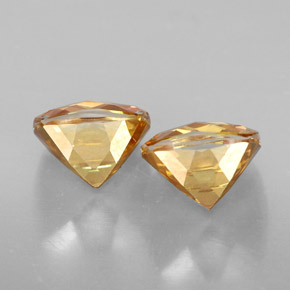 캐럿 천연 탑 레인보우 아조틱 토파즈 보석, 쿠션 컷, 8.1×8.1 mm, VVS-VS