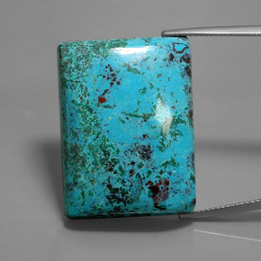 46.93캐럿 천연 멀티컬러 블루 아주라이트, 바게트, 불투명체