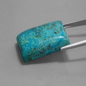 40.92캐럿 천연 멀티컬러 블루 아주라이트, 바게트, 불투명체