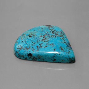 36.64캐럿 천연 멀티컬러 블루 아주라이트, 배 모양, 불투명체