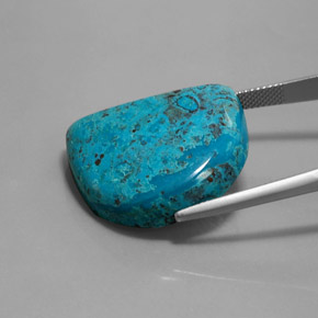 29.51캐럿 천연 멀티컬러 블루 아주라이트, 멋진 모양, 불투명체