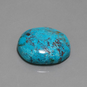 19.59캐럿 천연 멀티컬러 블루 아주라이트, 타원형 컷, 불투명체