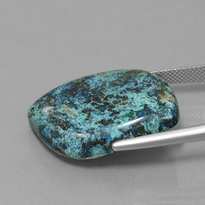 33.56캐럿 천연 멀티컬러 블루 아주라이트, 멋진 모양, 불투명체