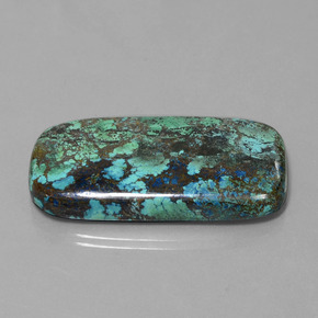 76.94캐럿 천연 멀티컬러 블루 아주라이트, 쿠션 컷, 불투명체