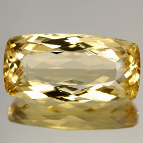 4.87캐럿 천연 골든 옐로우 베릴, 쿠션 컷, 15.4×7.8 mm, IF