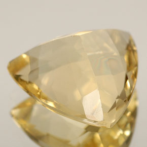 2.71캐럿 천연 골든 옐로우 베릴, 트릴리언, 10.2×10 mm, VVS
