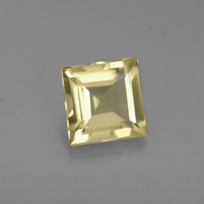 0.64캐럿 천연 골든 옐로우 베릴, 스퀘어, 5.4×5.4 mm, VVS