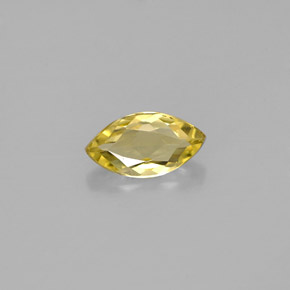 0.51캐럿 천연 골든 옐로우 베릴, 마퀴즈, 8.1×4.3 mm, VVS