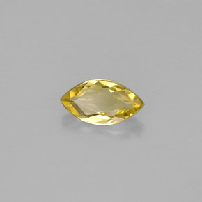 0.51캐럿 천연 골든 옐로우 베릴, 마퀴즈, 8.1×4.3 mm, VVS