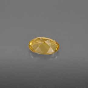 0.95캐럿 천연 골든 옐로우 베릴, 타원형 컷, 7.7×5.8 mm, VVS-VS