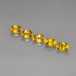 캐럿 천연 옐로우 골든 녹주석 보석, 타원형 컷, VVS