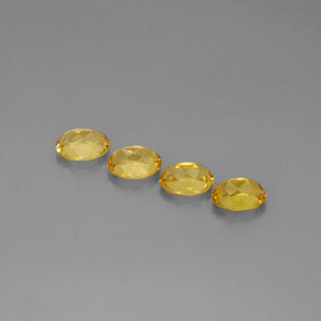 캐럿 천연 골든 옐로우 베릴 보석, 타원형 컷, 7×5.1 mm, VVS-VS