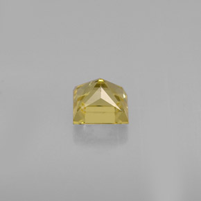 0.52캐럿 천연 골든 옐로우 베릴, 스퀘어, 4.6×4.5 mm, VVS