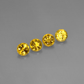 캐럿 천연 옐로우 골든 녹주석 보석, 라운드 컷, VVS-VS