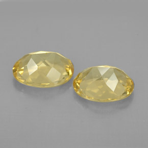 캐럿 천연 골든 옐로우 베릴 보석, 타원형 컷, 8.9×6.9 mm, VVS-VS