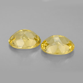 캐럿 천연 골든 옐로우 베릴 보석, 타원형 컷, 9×7.1 mm, VVS-VS