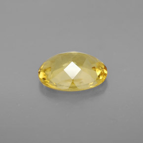 1.51캐럿 천연 골든 옐로우 베릴, 타원형 컷, 9×7 mm, VVS-VS