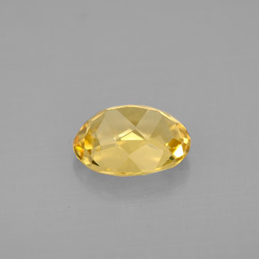 1.70캐럿 천연 골든 옐로우 베릴, 타원형 컷, 9×7.1 mm, VVS