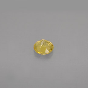 0.42캐럿 천연 골든 옐로우 베릴, 라운드 컷, 4.98 mm, VS