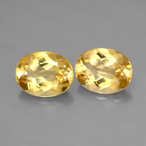 캐럿 천연 옐로우 골든 녹주석 보석, 타원형 컷, VVS-VS