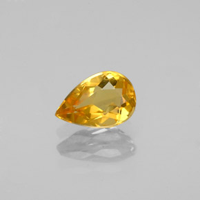 0.60캐럿 천연 골든 옐로우 베릴, 배 모양, 7.2×4.8 mm, VS-SI