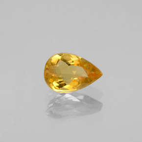 0.60캐럿 천연 골든 옐로우 베릴, 배 모양, 7.2×4.8 mm, VS-SI
