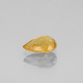 0.60캐럿 천연 골든 옐로우 베릴, 배 모양, 7.2×4.8 mm, VS-SI