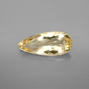 3.10캐럿 천연 골든 옐로우 베릴, 배 모양, 16.3×7.2 mm, VVS-VS