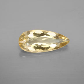 3.10캐럿 천연 골든 옐로우 베릴, 배 모양, 16.3×7.2 mm, VVS-VS