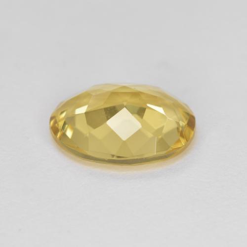 2.00캐럿 천연 옅은 노랑 베릴, 타원형 컷, 10.2×8 mm, VVS-VS