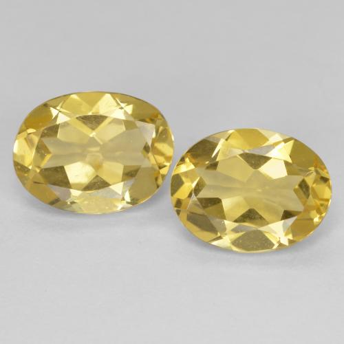 3.35캐럿 천연 라이트 옐로우 베릴 보석, 타원형 컷, 9.1×7 mm, VVS-VS