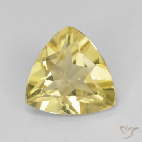 1.36ct 자연스러운 연노랑 녹주석, 일조, VS