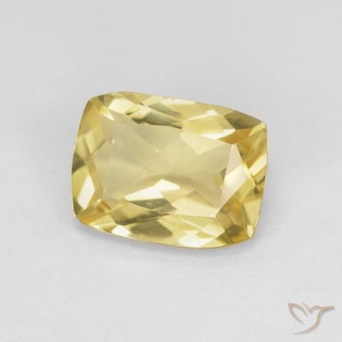 1.31ct 자연스러운 따뜻한 노란색 녹주석, 방석, VVS-VS