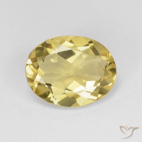 2.95ct 자연스러운 투스카니 옐로우 녹주석, 타원형, VVS