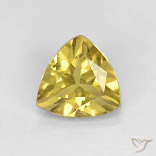 1.08ct 자연스러운 미디엄 옐로우 녹주석, 일조, VVS-VS