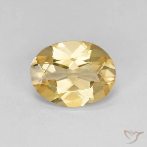 1.58ct 자연스러운 골든 녹주석, 타원형, VS