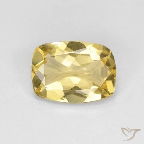 1.34ct 자연스러운 투스카니 옐로우 녹주석, 방석, VVS