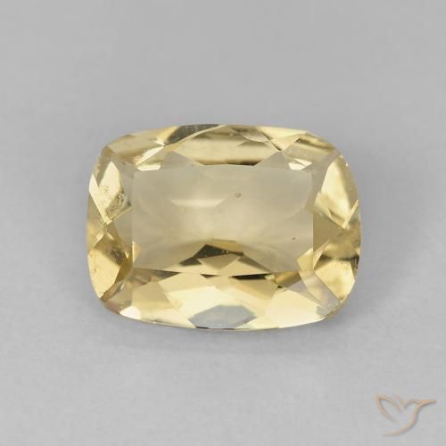 1.50ct 자연스러운 따뜻한 노란색 녹주석, 방석, VS