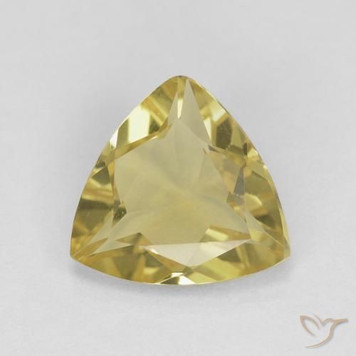 1.18ct 자연스러운 미디엄 옐로우 녹주석, 일조, VS