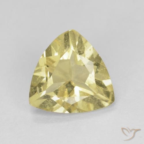 1.25ct 자연스러운 매우 밝은 디종 옐로우 녹주석, 일조, VS