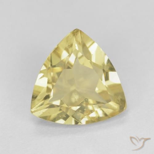 1.39ct 자연스러운 따뜻한 노란색 녹주석, 일조, VS
