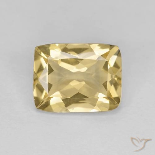 1.84ct 자연스러운 골든 녹주석, 방석, VVS
