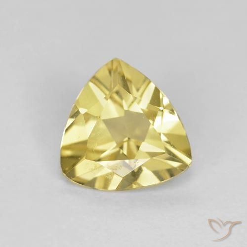 0.98ct 자연스러운 흙빛 노란색 녹주석, 일조, VS