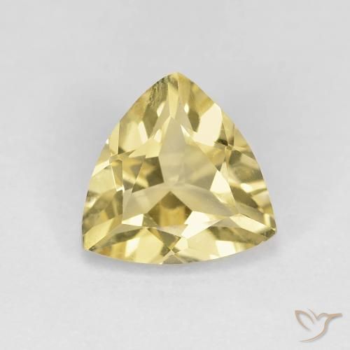 1.34ct 자연스러운 따뜻한 노란색 녹주석, 일조, VS