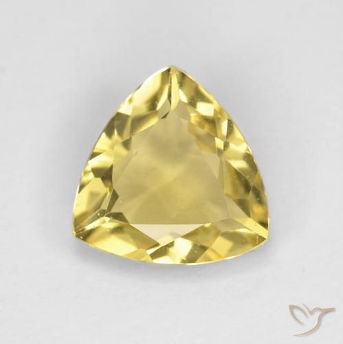 1.72ct 자연스러운 라이트 골드 녹주석, 일조, VVS