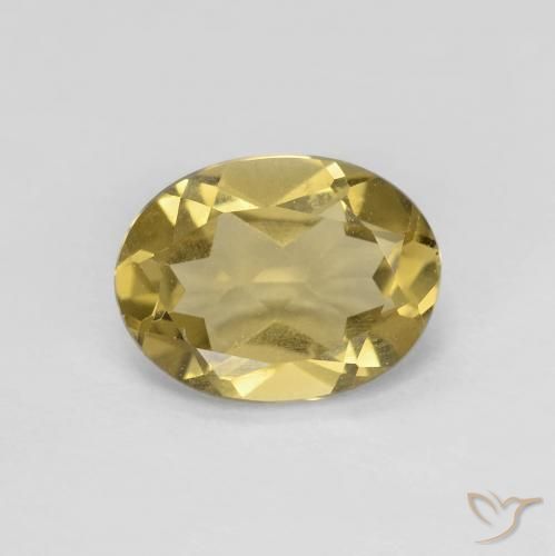 1.49ct 자연스러운 황금색 녹주석, 타원형, VS