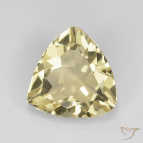 1.87ct 자연스러운 미디엄 옐로우 녹주석, 일조, VVS-VS