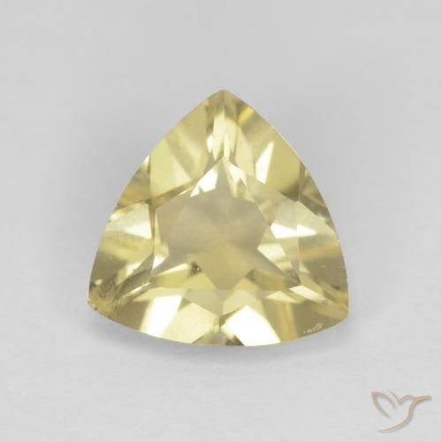 1.30ct 자연스러운 연노랑 녹주석, 일조, VVS-VS