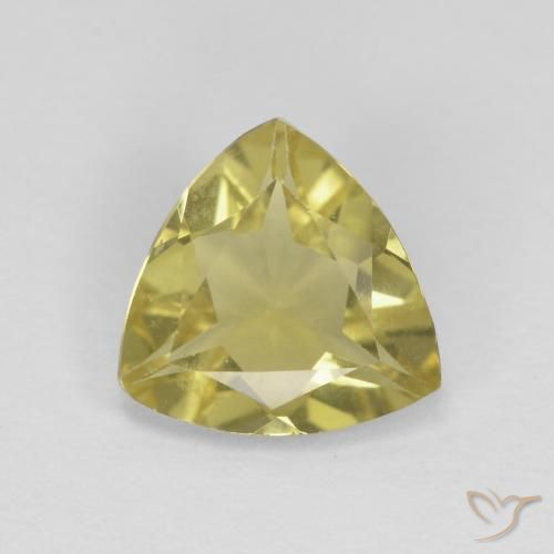 1.25ct 자연스러운 미디엄 옐로우 녹주석, 일조, VVS-VS