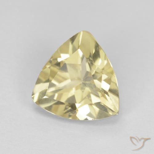 1.62캐럿 천연 Medium Light-Yellow 녹주석, 일조, VVS-VS